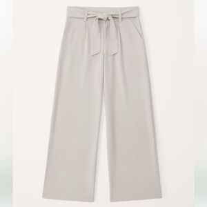 abercrombie kids high rise wide leg trousers